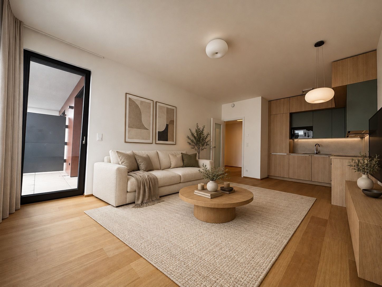2+kk, V Třešňovce, Praha - Hrdlořezy, 55 m² - 1
