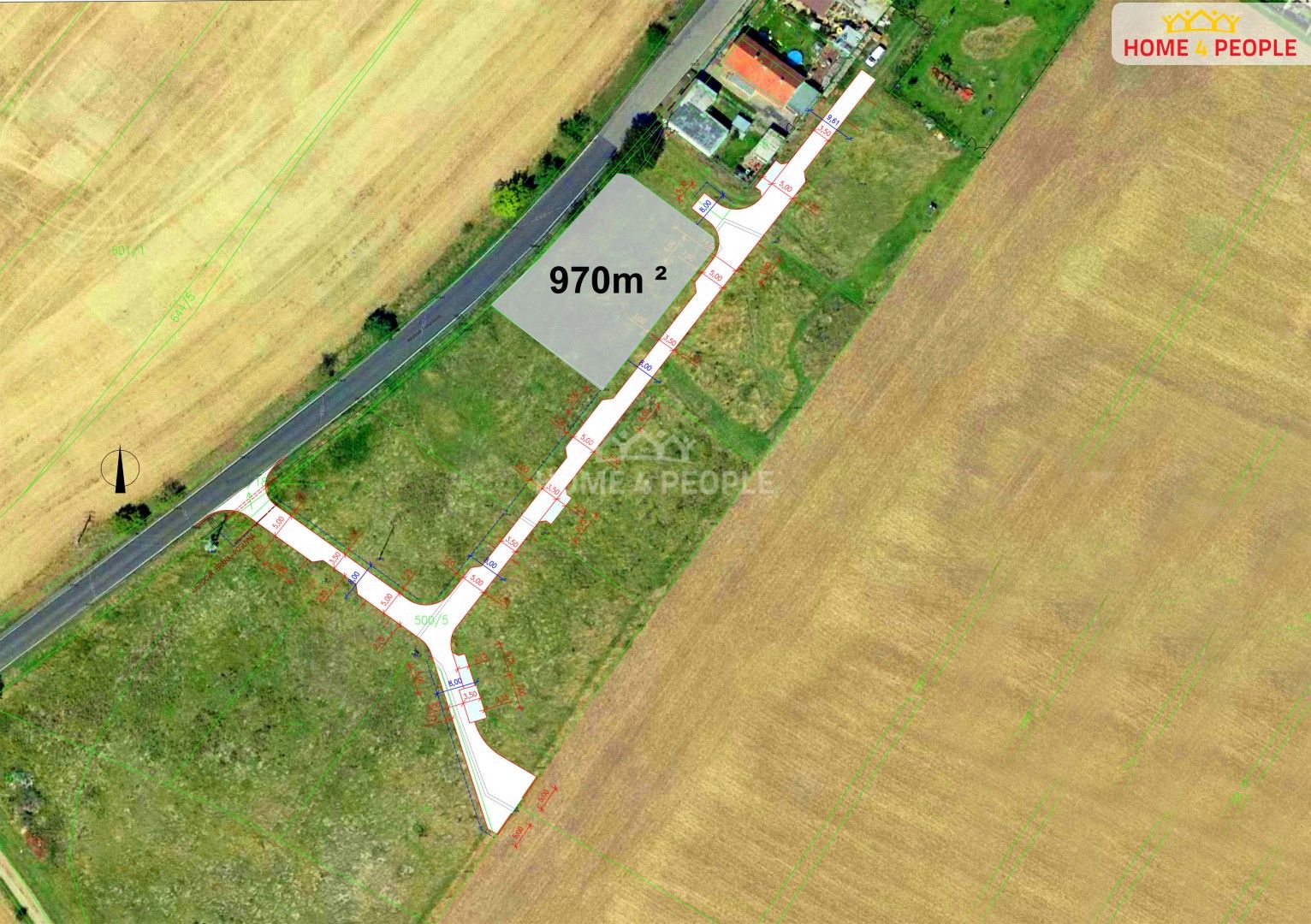 Pozemky pro bydlení, Břežany I, 970 m²