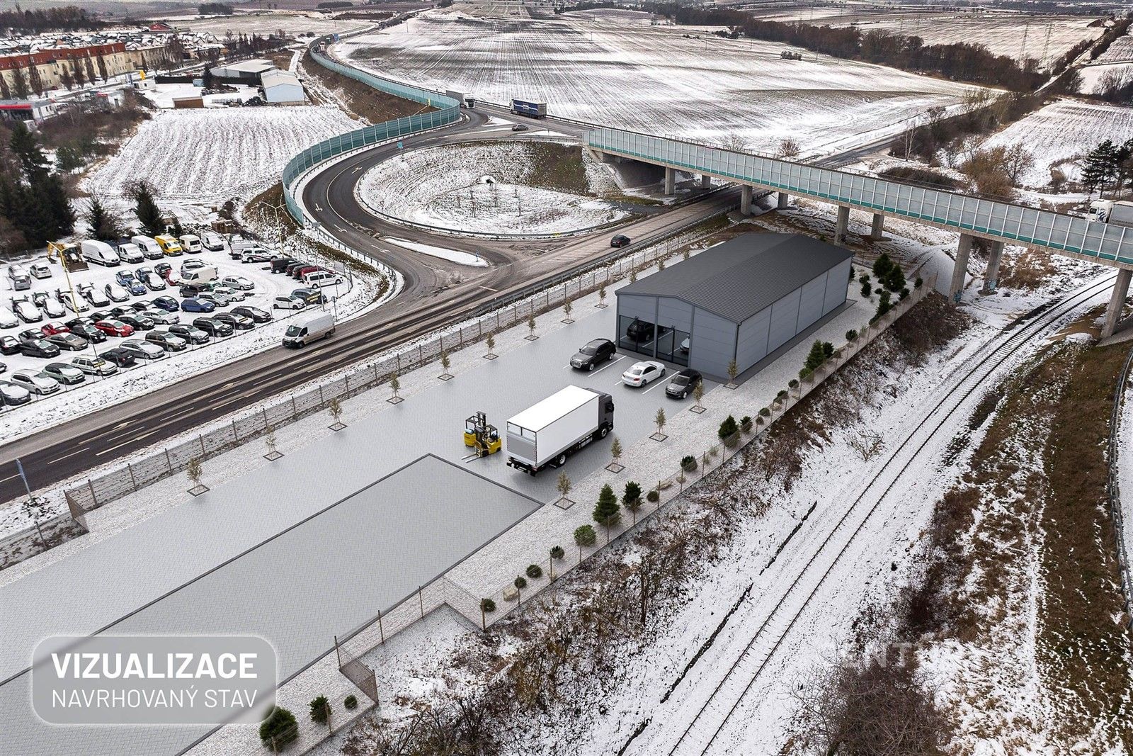 Pronájem komerční pozemek - Slaný