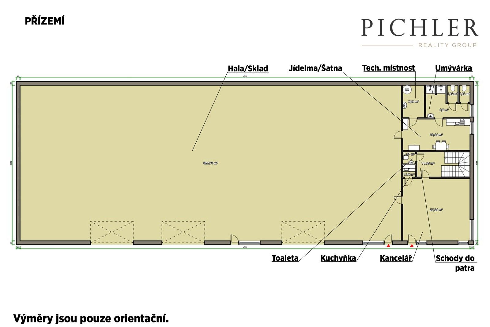 Pronájem výrobní prostory - Šlovická, Dobřany, 698 m²