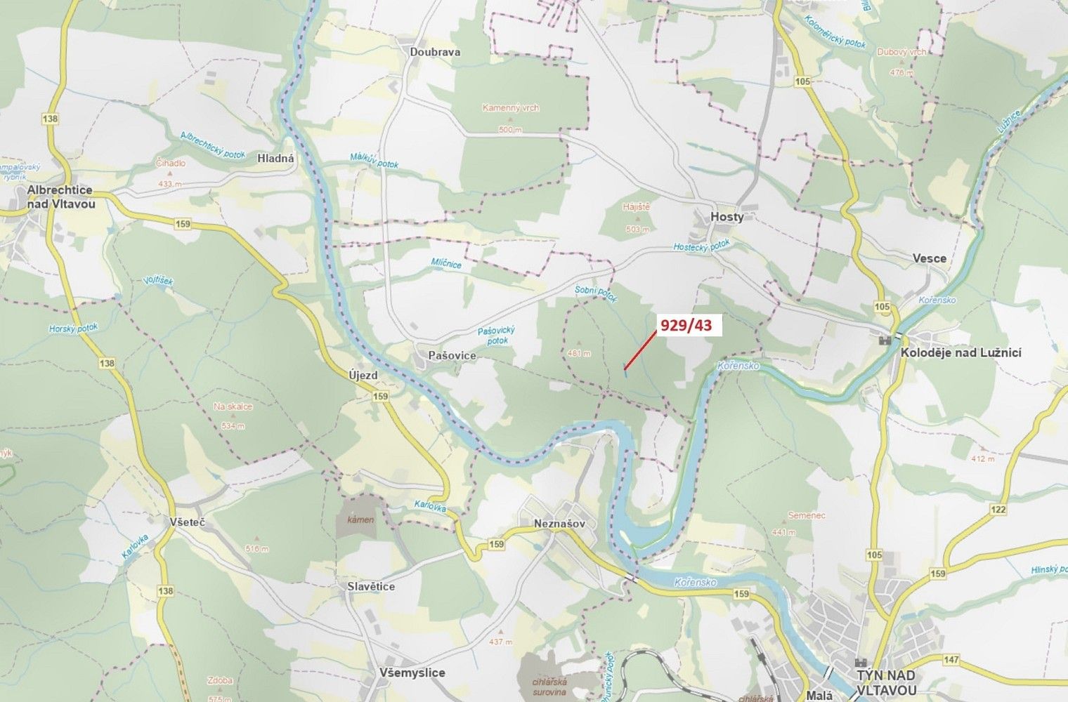 Les, 1 258 m²