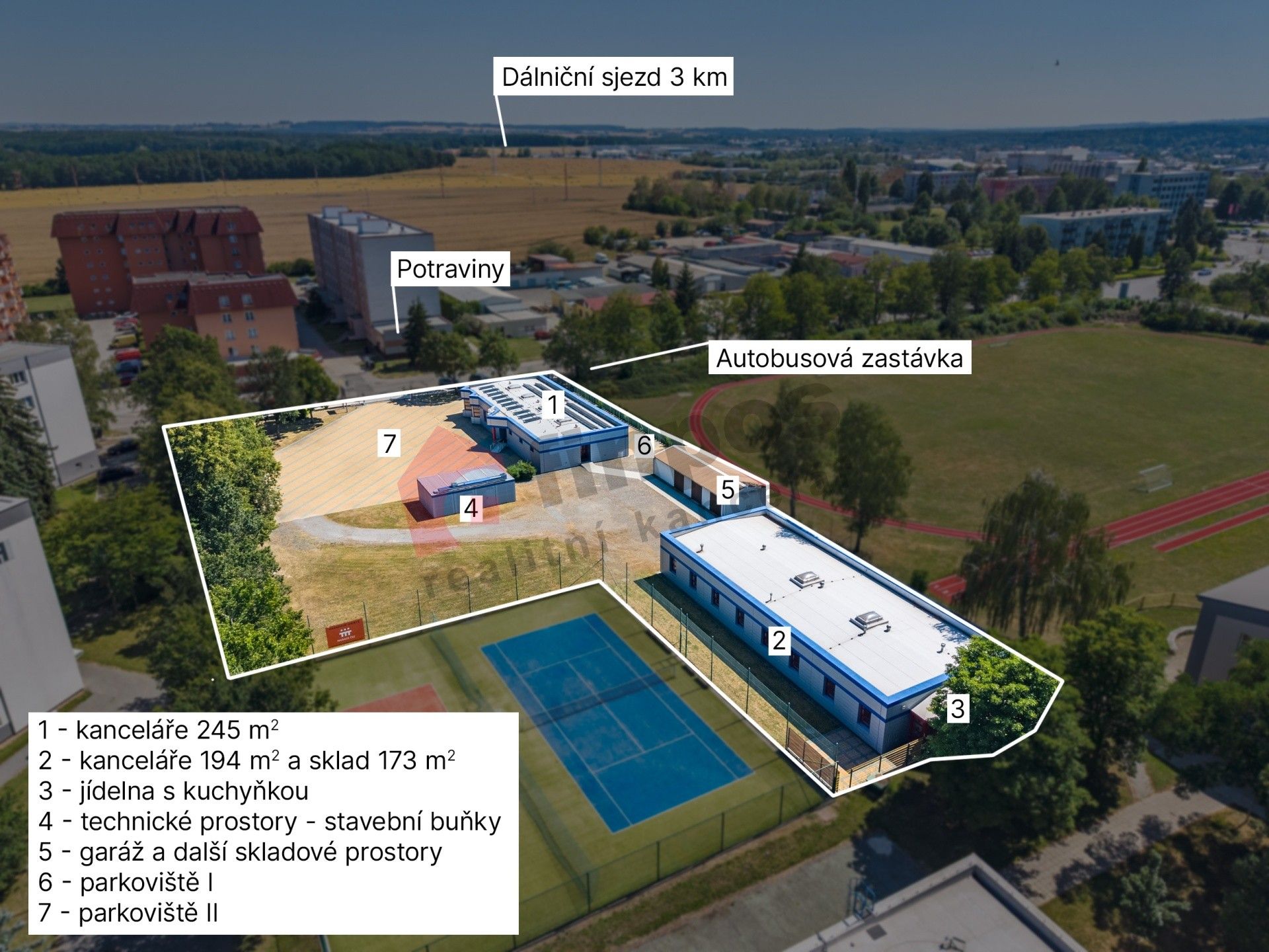 Kanceláře, Průmyslová 631, Sezimovo Ústí, 712 m² - 1