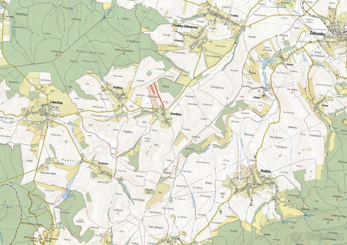 Prodej pozemek pro bydlení - Litenčice, 768 13