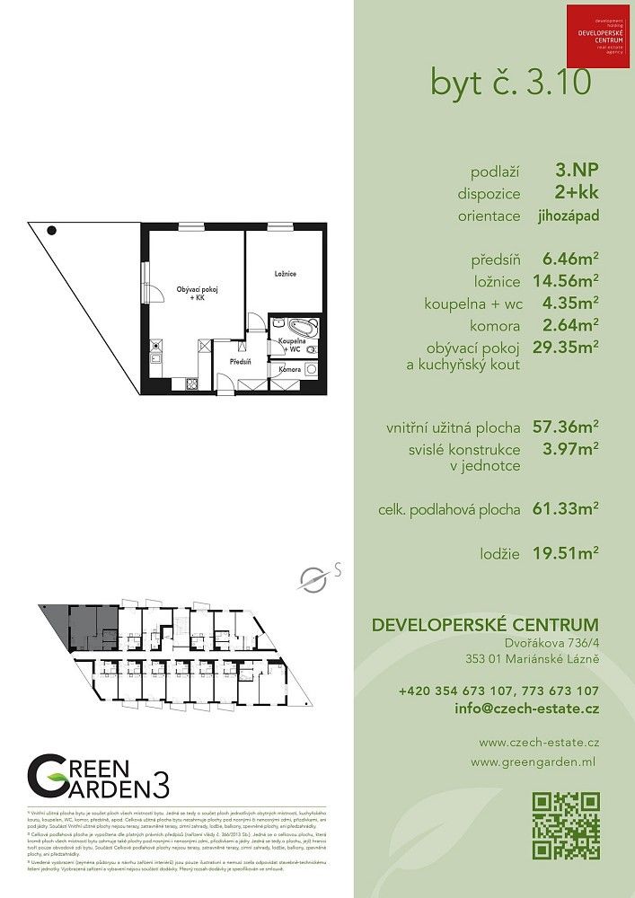 Byt 2+kk · 61 m² · Chebská, Mariánské Lázně, okres Cheb - 3