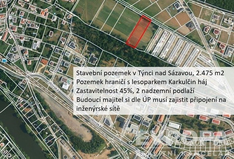 Pozemky pro bydlení, Týnec nad Sázavou
