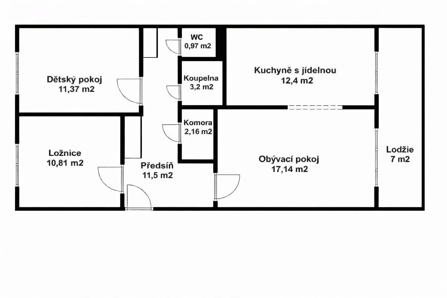 Prodej byt 3+1 - Pod strání 2165, Praha Strašnice, 78 m² - 5