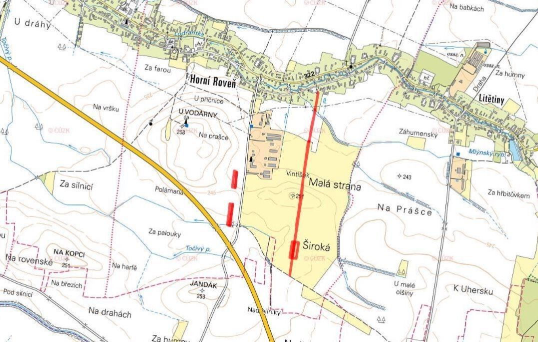 Prodej pozemek pro bydlení - Dolní Roveň, 533 71