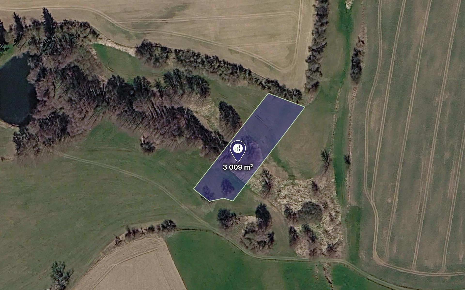 Louka, 3 009 m²
