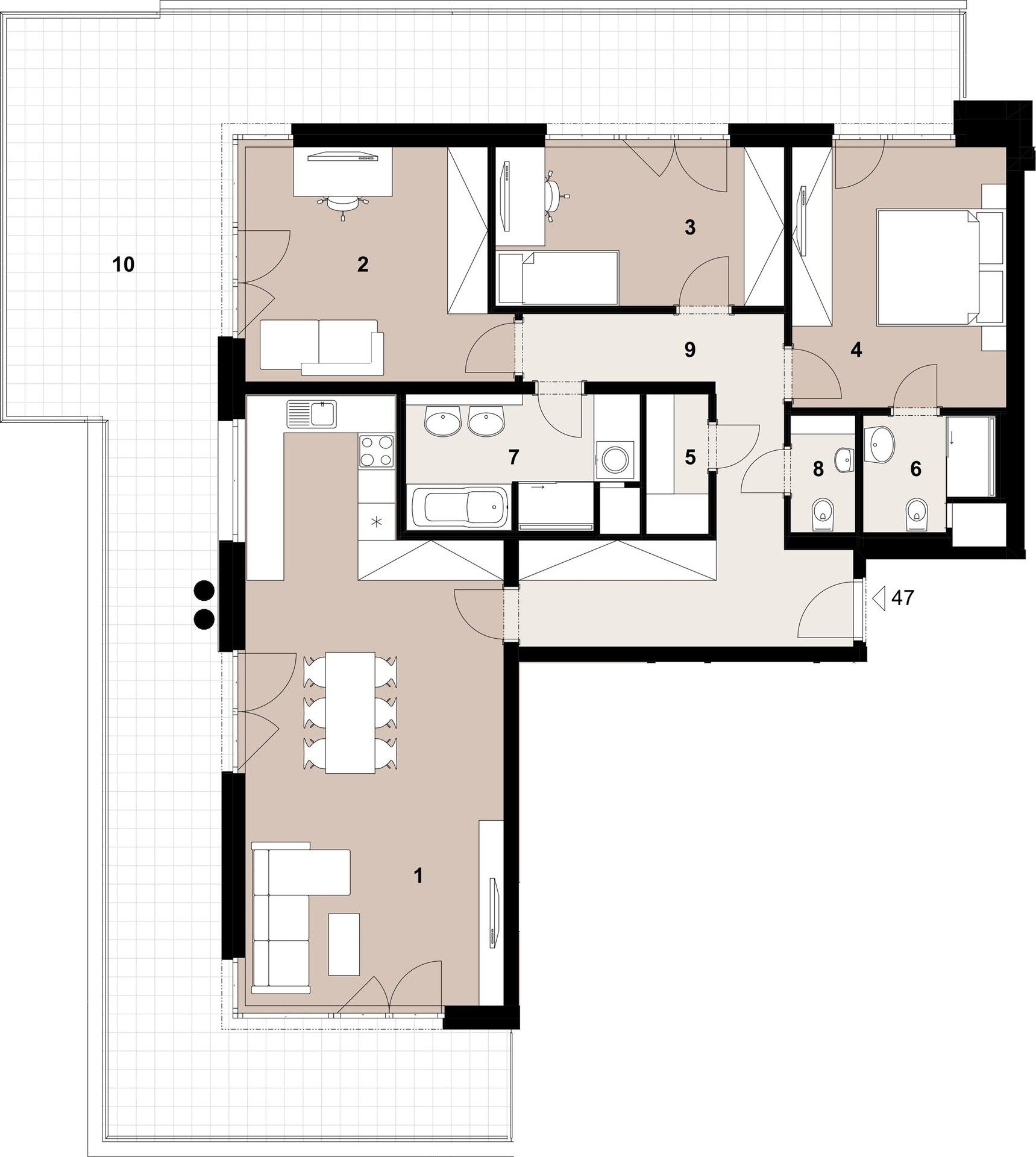 Prodej byt 4+kk - Penízovková, Praha, 112 m²