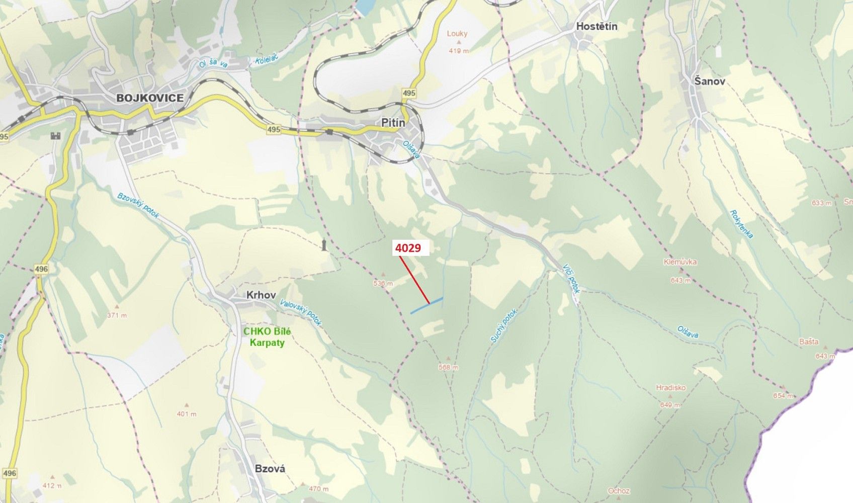 Lesy, Pitín, okres Uherské Hradiště, Zlínský kraj - 1