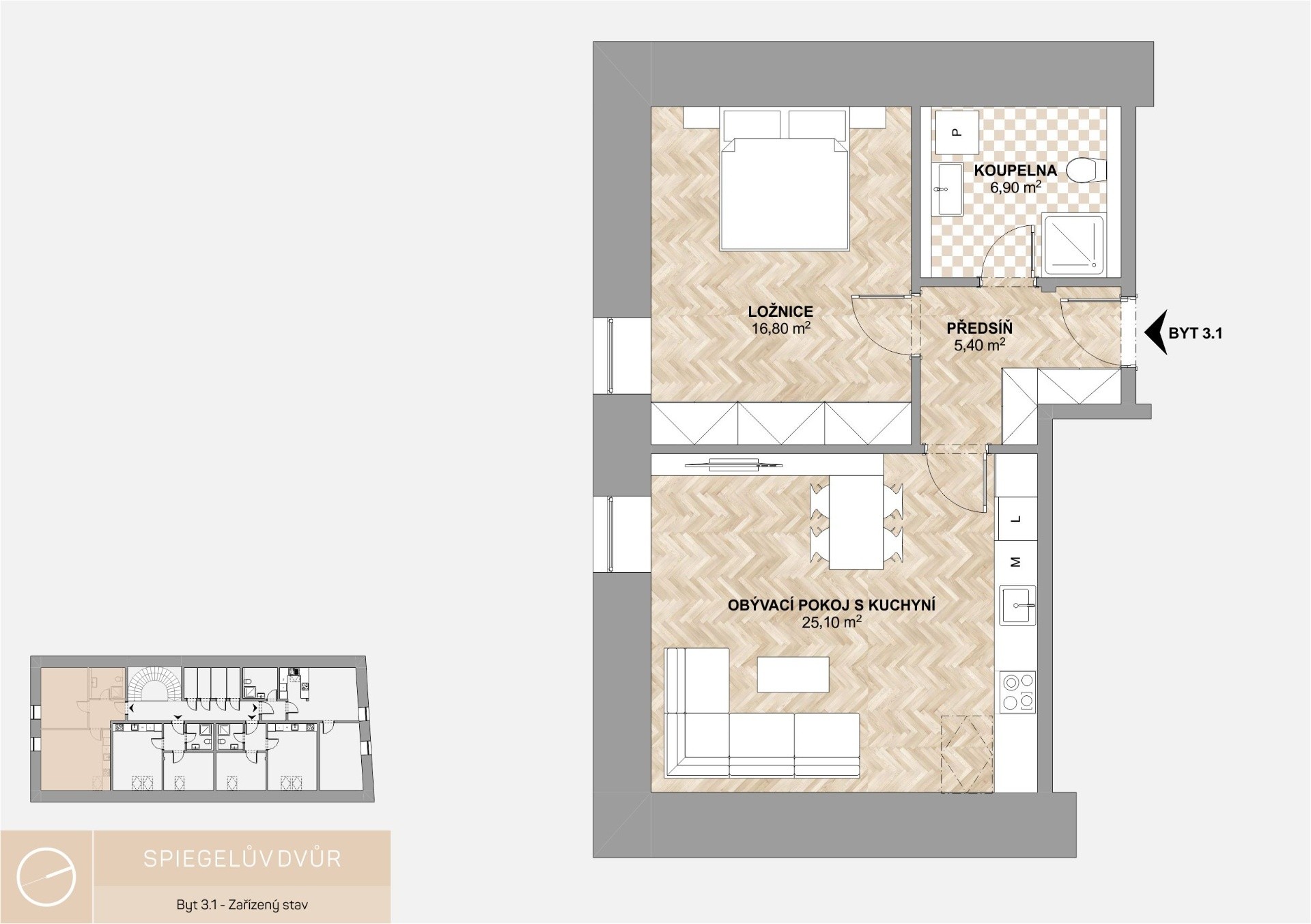 Byt 2+kk · 63 m² · Husova, Kostelec nad Orlicí - 4