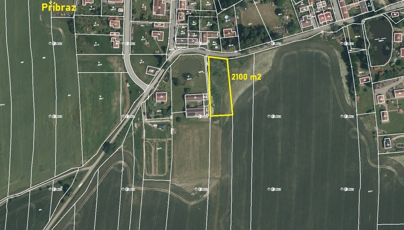 Pozemky pro bydlení, Příbraz, 2 100 m² - 2
