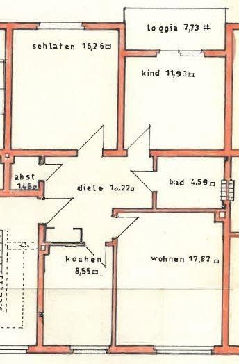 3+kk, Cranger Str. 210a Gelsenkirchen Erle Nordrhein-Westfalen 45891, 76 m² - 1