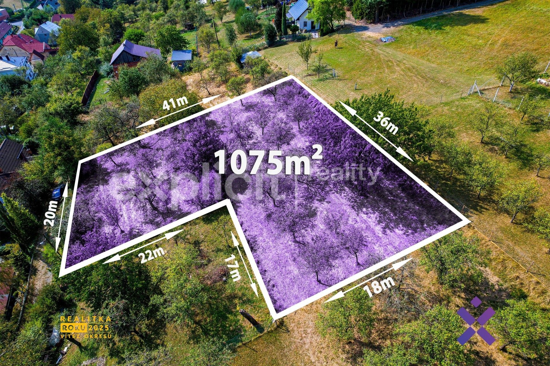 Pozemky pro bydlení, Vítová, Fryšták, 1 075 m² - 2