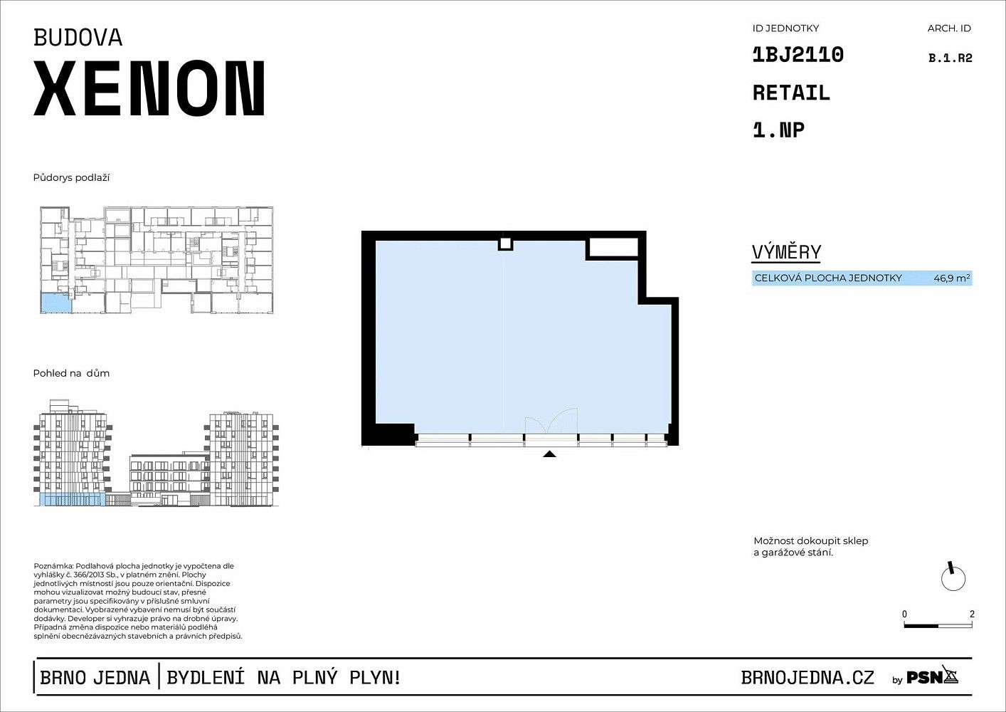Obchodní prostory, Brno - Zábrdovice, okres Brno-město, Jihomoravský kraj, 47 m² - 2