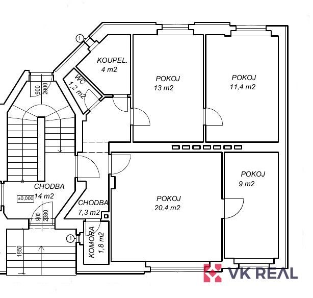 Byt 3+1 · 68 m² · gen. Svobody, Teplice - 4