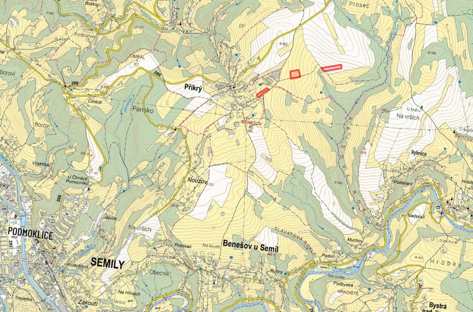 Prodej louka - Příkrý, okres Semily, Liberecký kraj - 2