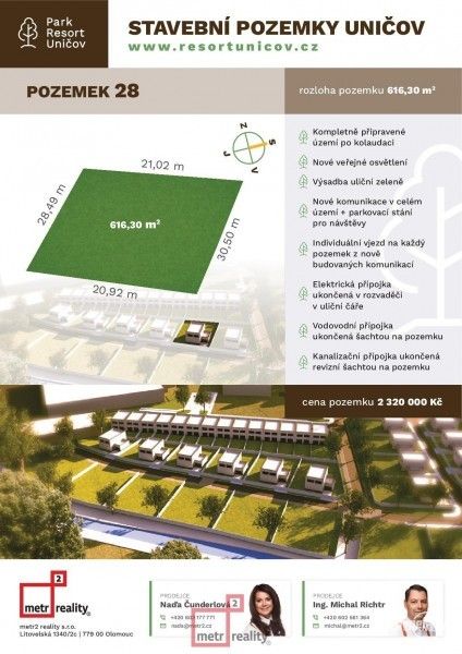 Prodej pozemek pro bydlení - Šumperská, Uničov, 616 m²