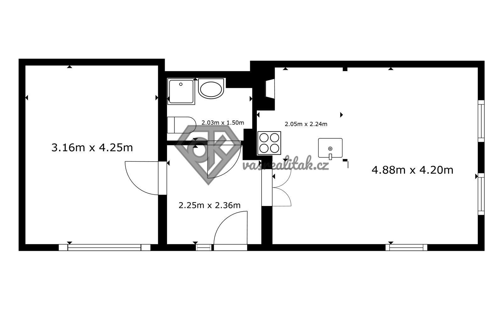 Rodinný dům · 45 m² · Draha 337, Žamberk - 3