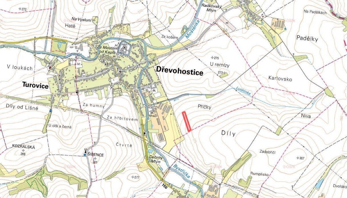 Prodej zemědělský pozemek - Dřevohostice