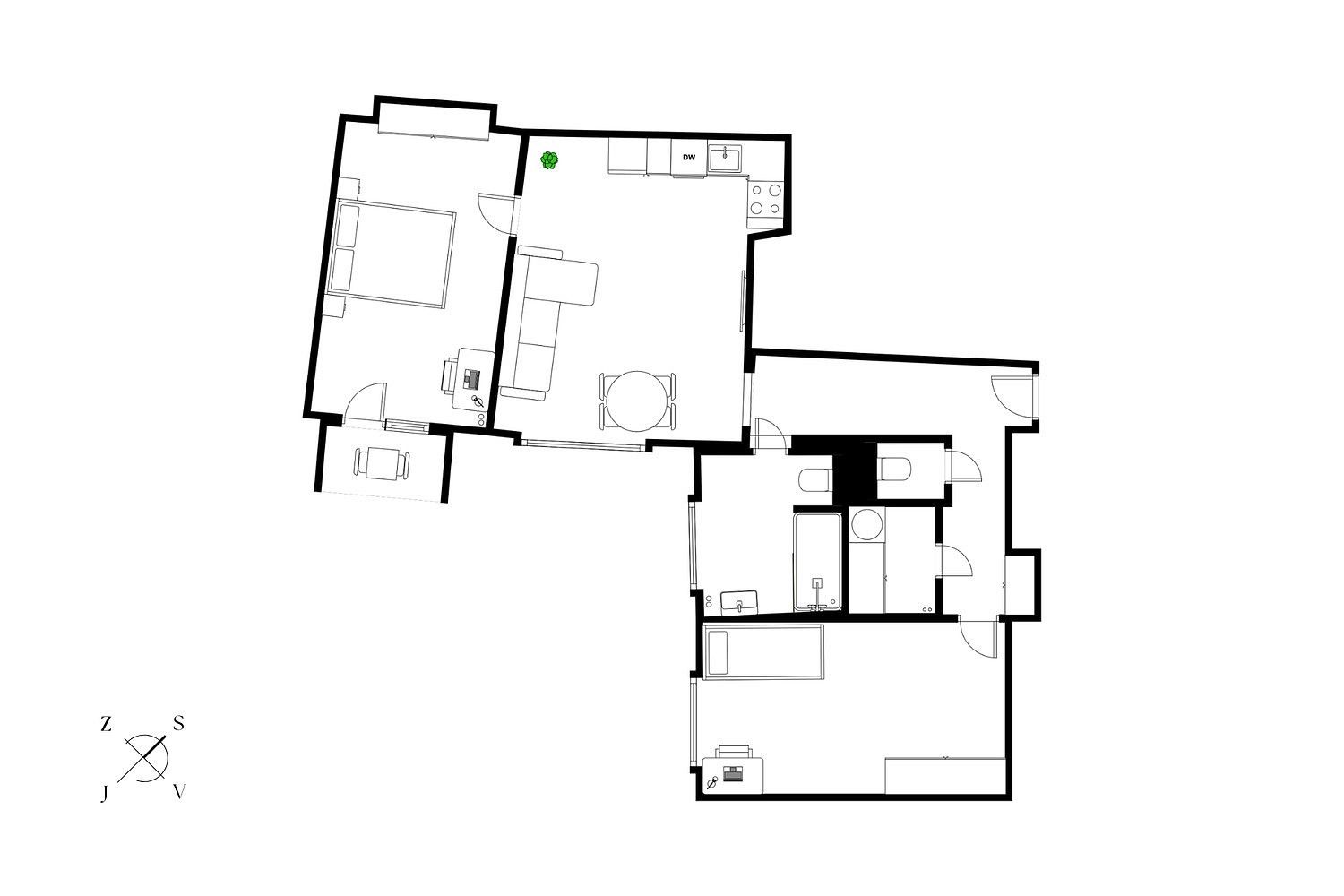 Byt 3+kk · 74 m² · Praha - Vršovice, okres Praha 10, Hlavní město Praha - 3