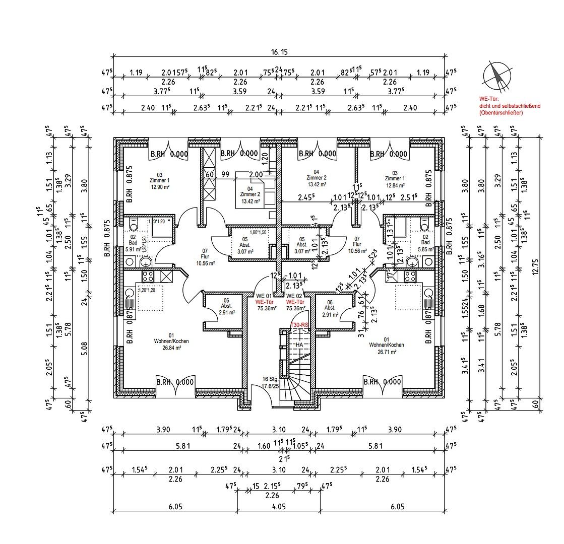 2+1, Klevendeicher Chaussee 2, , Šlesvicko-Holštýnsko, 75 m² - 1