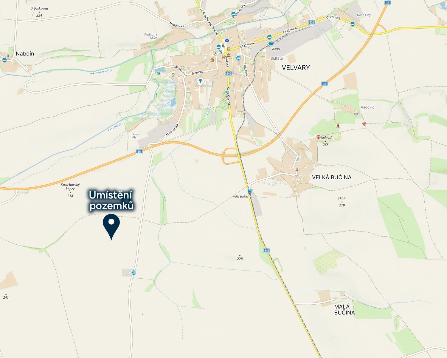 Prodej zemědělský pozemek - Velvary