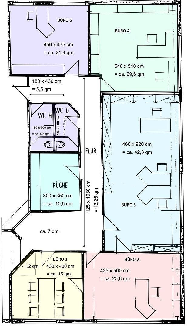 Kanceláře, , Bádensko-Württembersko, 178 m² - 2