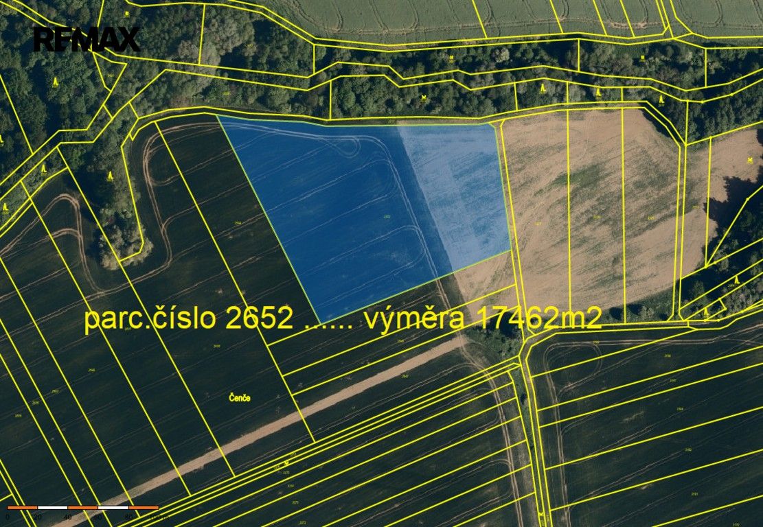 Zemědělské pozemky, Lubná, 21 481 m² - 2