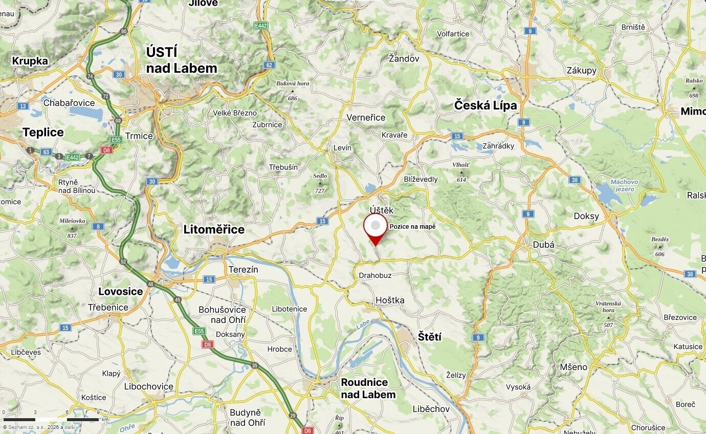 Prodej zemědělský pozemek - Úštěk Tetčiněves, 19 164 m² - 5