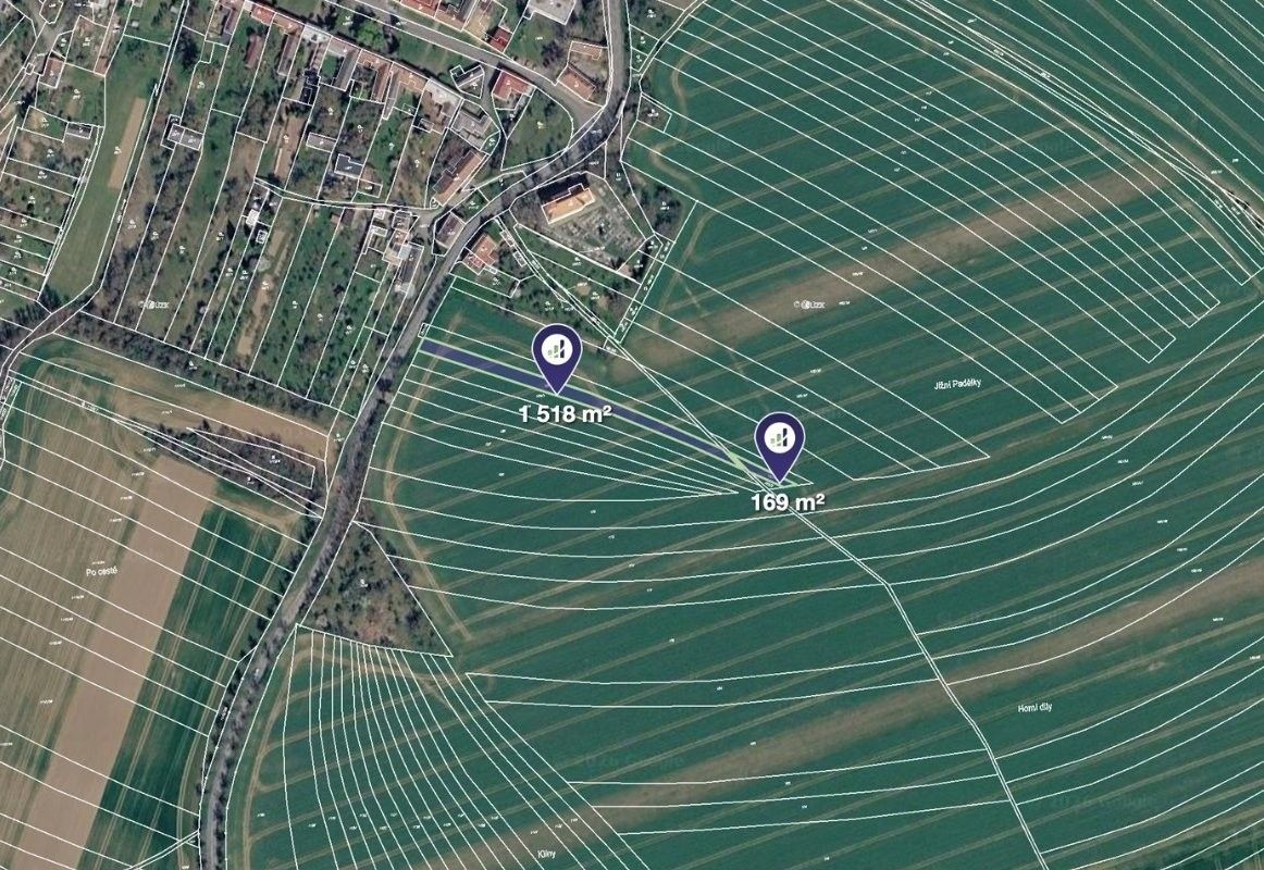 Zemědělské pozemky, Kroměříž, 3 349 m² - 2