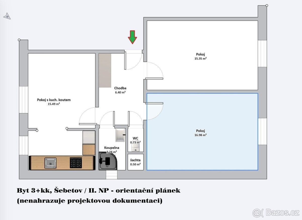 Prodej byt - Šebetov, 679 35