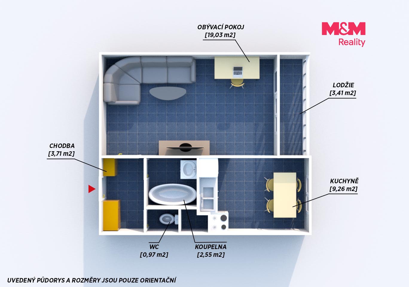 Byt 1+1 · 36 m² · Branislavova, Beroun - 4