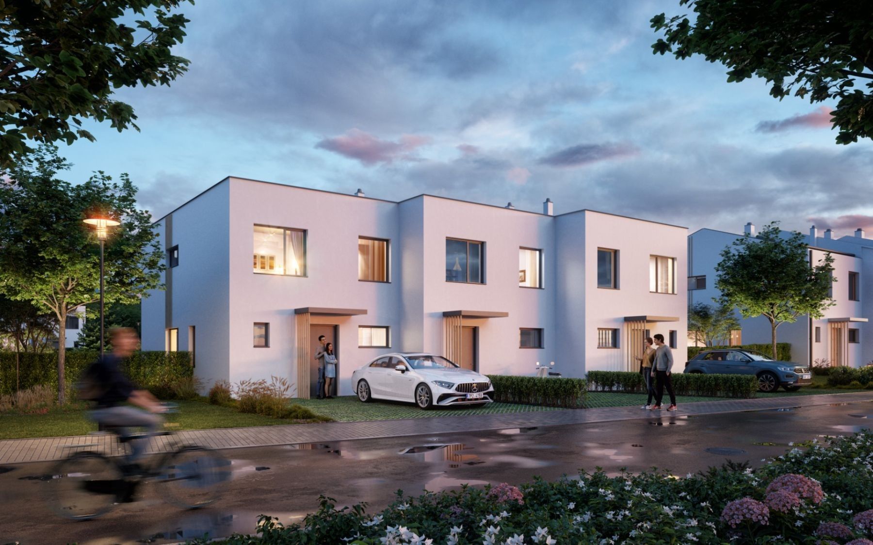 Rodinné domy, Ke Stáčišti, Kněževes - Kněževes u Prahy, Středočeský kraj, 105 m²