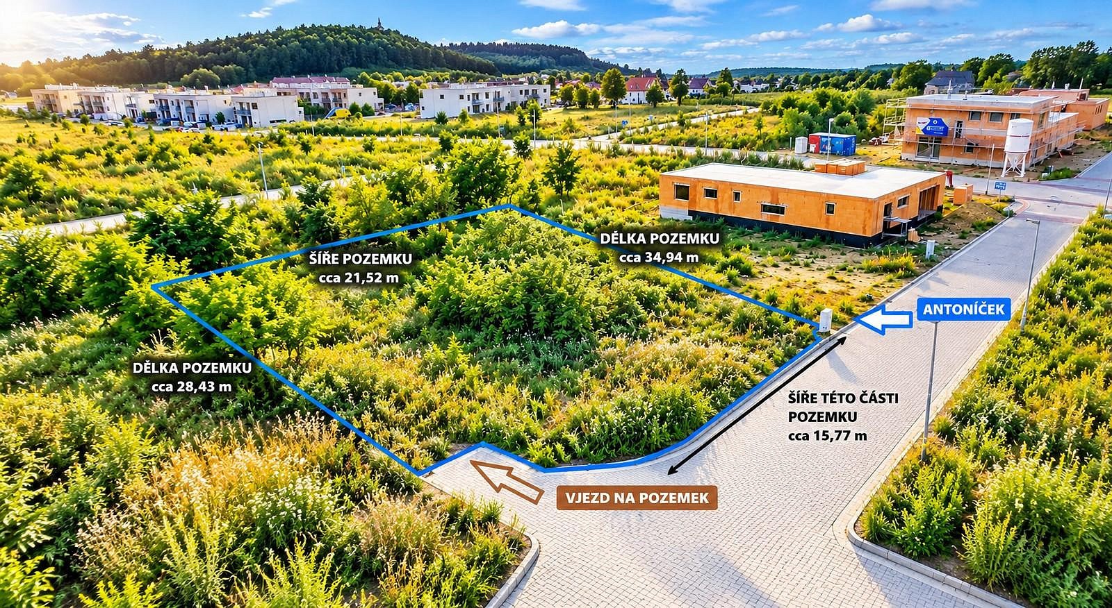 Pozemek pro bydlení, 721 m²