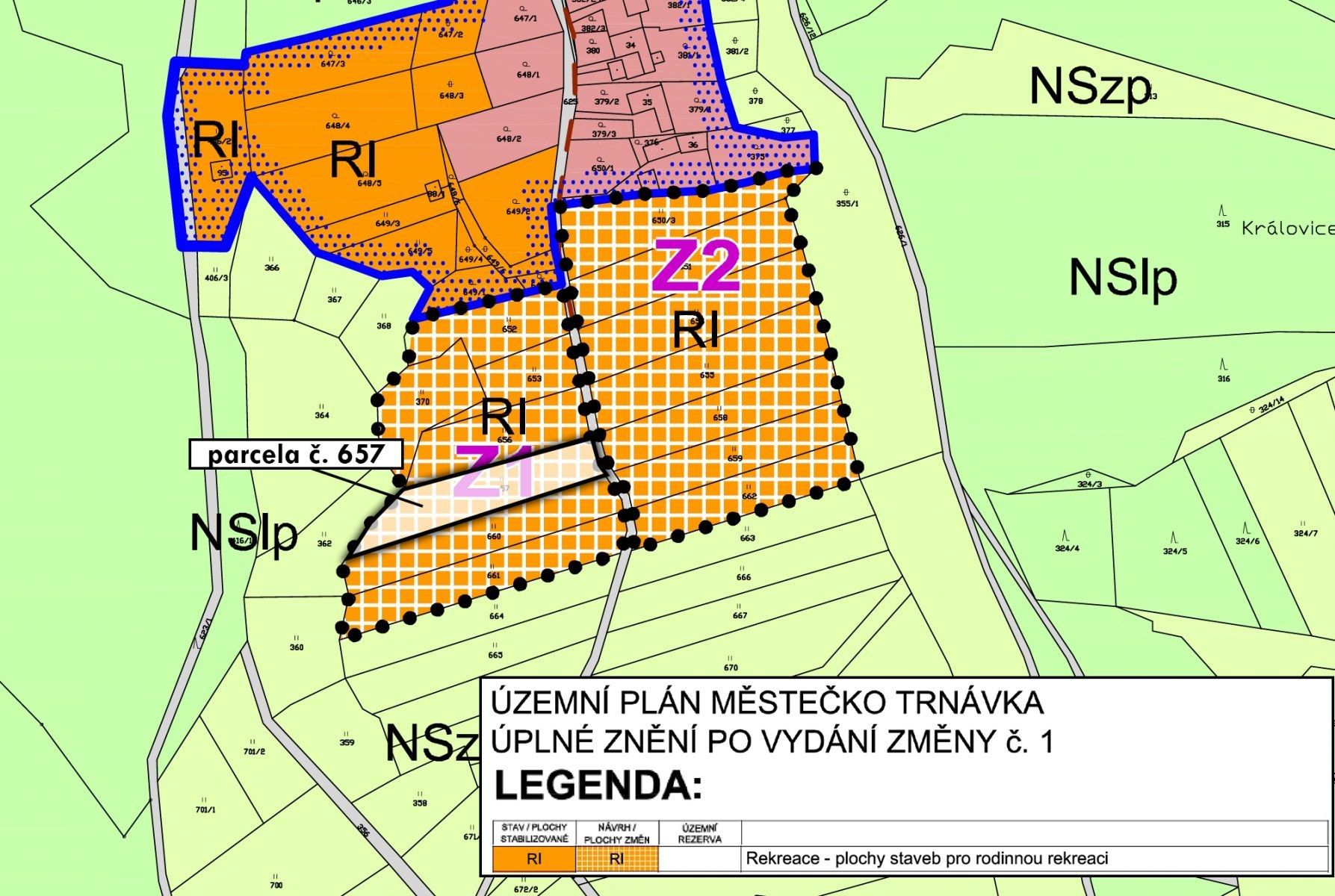 Pozemky pro bydlení, Městečko Trnávka Stará Roveň - 2