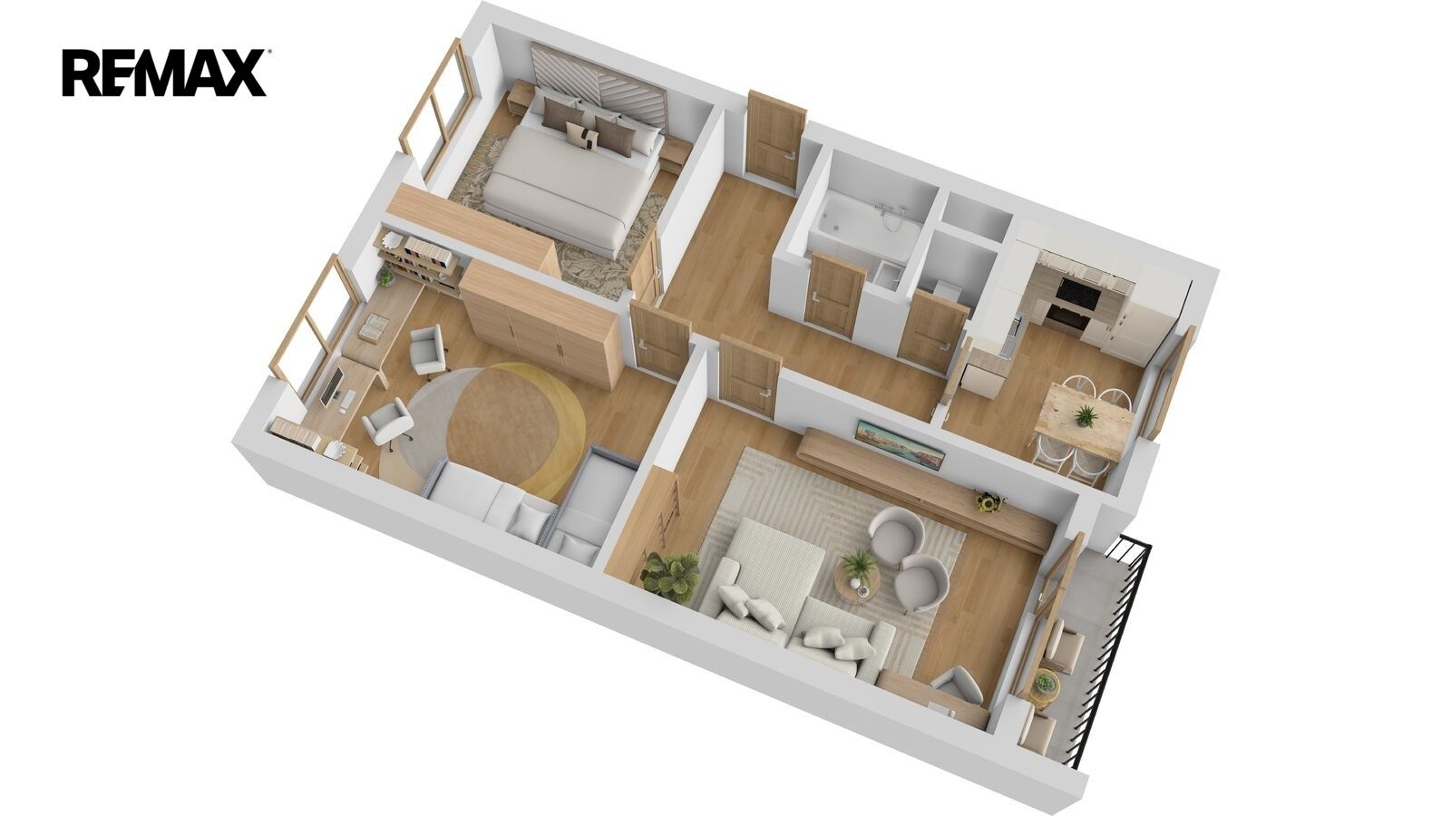 3+1, Mírová 1542, Rychnov nad Kněžnou, 71 m² - 2