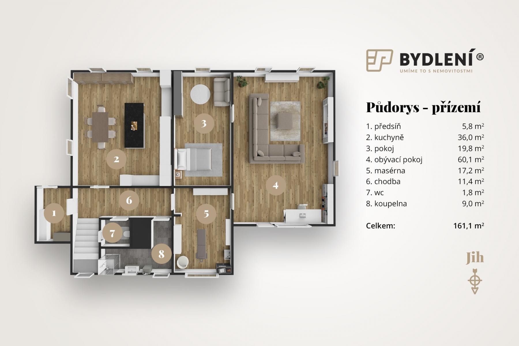 Rodinné domy, Chabařovice Roudníky, 339 m² - 2