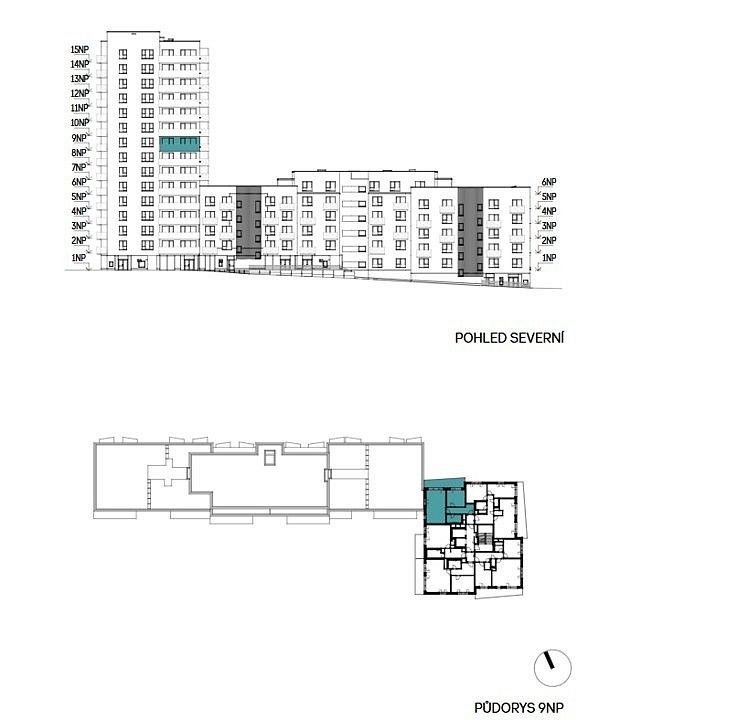 Byt 2+kk · 54 m² · Polygrafická, Praha 10 - Malešice - 4