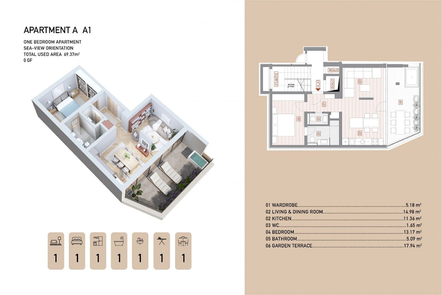 Byt · 69 m² · Opatija, Primorsko-goranska županija, Chorvatsko - 3