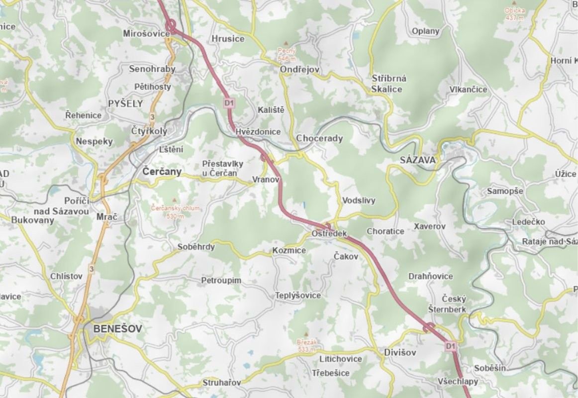 Prodej louka - Ostředek, 11 254 m² - 5
