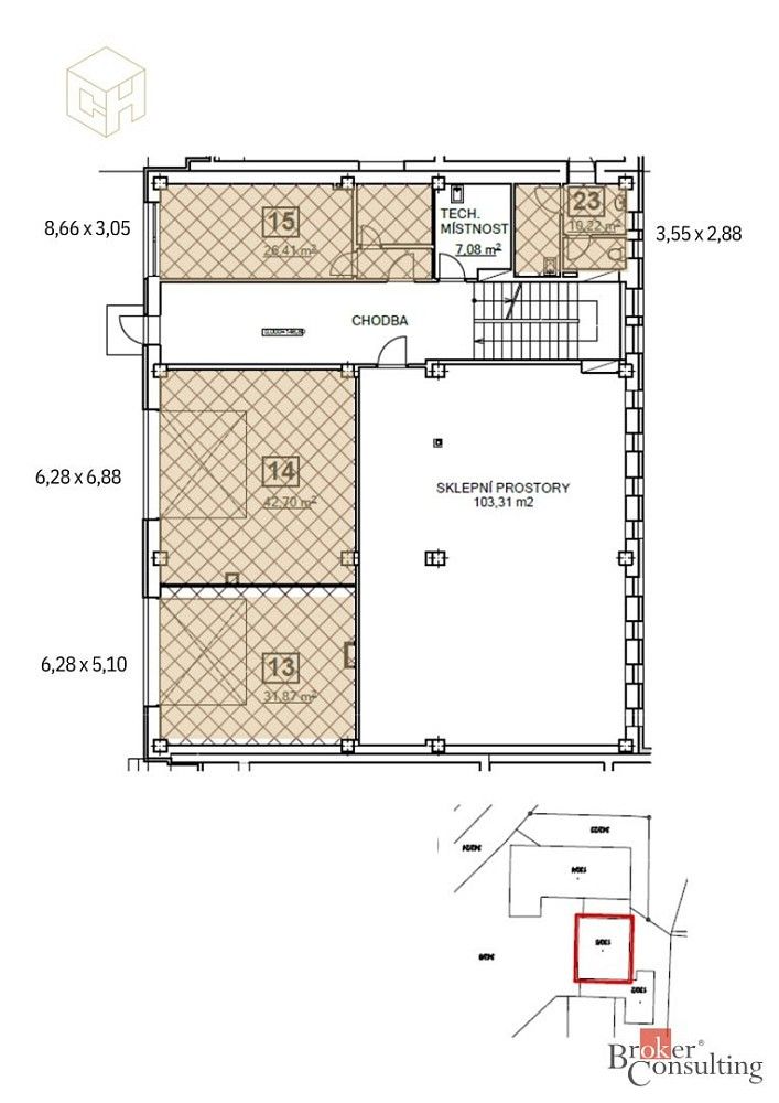 Obchodní prostory · 799 m² · Mlékojedy, okres Litoměřice - 4