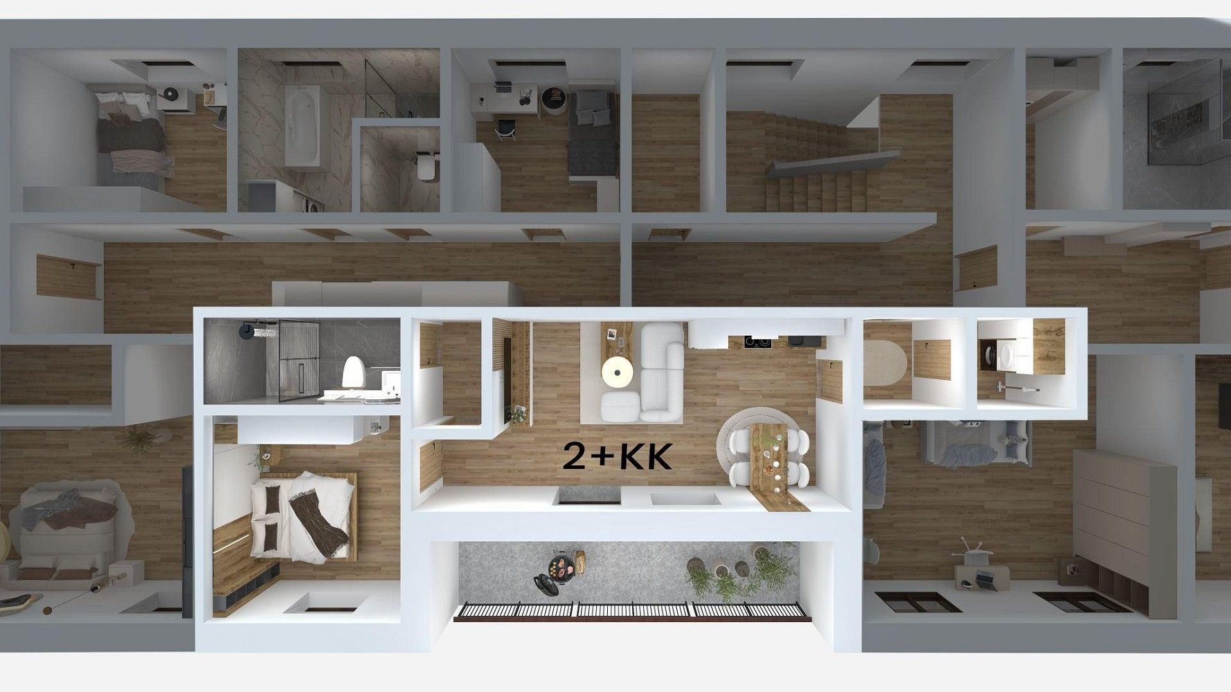 2+kk, Horská, Litvínov - Chudeřín, okres Most, 54 m² - 2