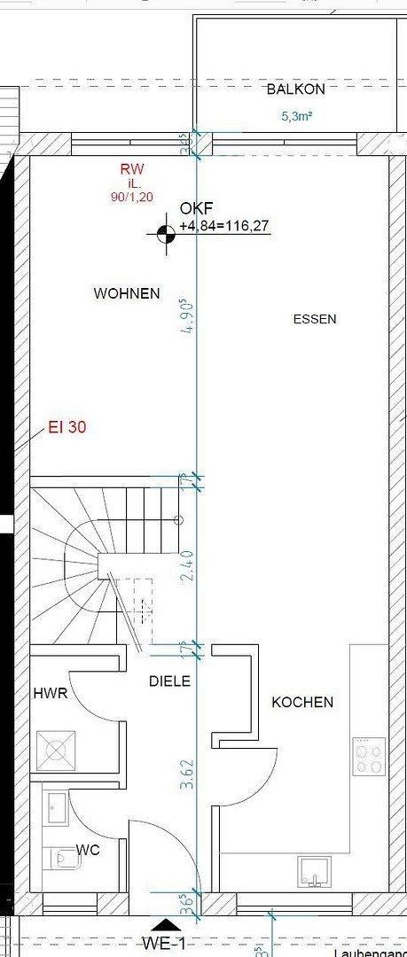3+1, Heidegraben 4c, , Severní Porýní-Vestfálsko, 106 m² - 2
