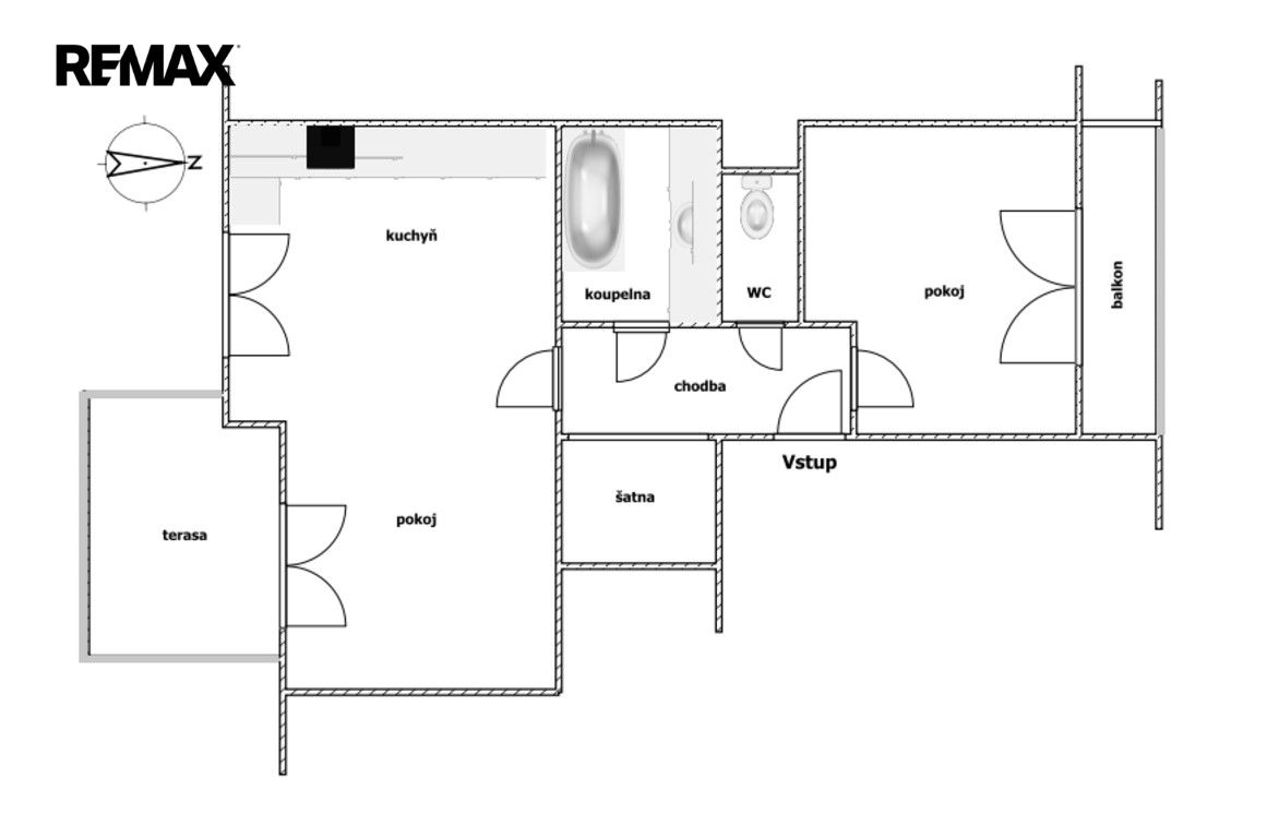 Byt 3+kk · 55 m² · V javorech 2769, Praha Horní Počernice - 3