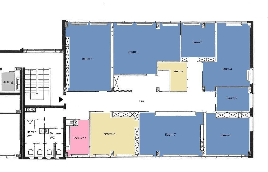 Kanceláře, Grusonstraße 55 Hamburg Billbrook Hamburg 22113, 314 m² - 2