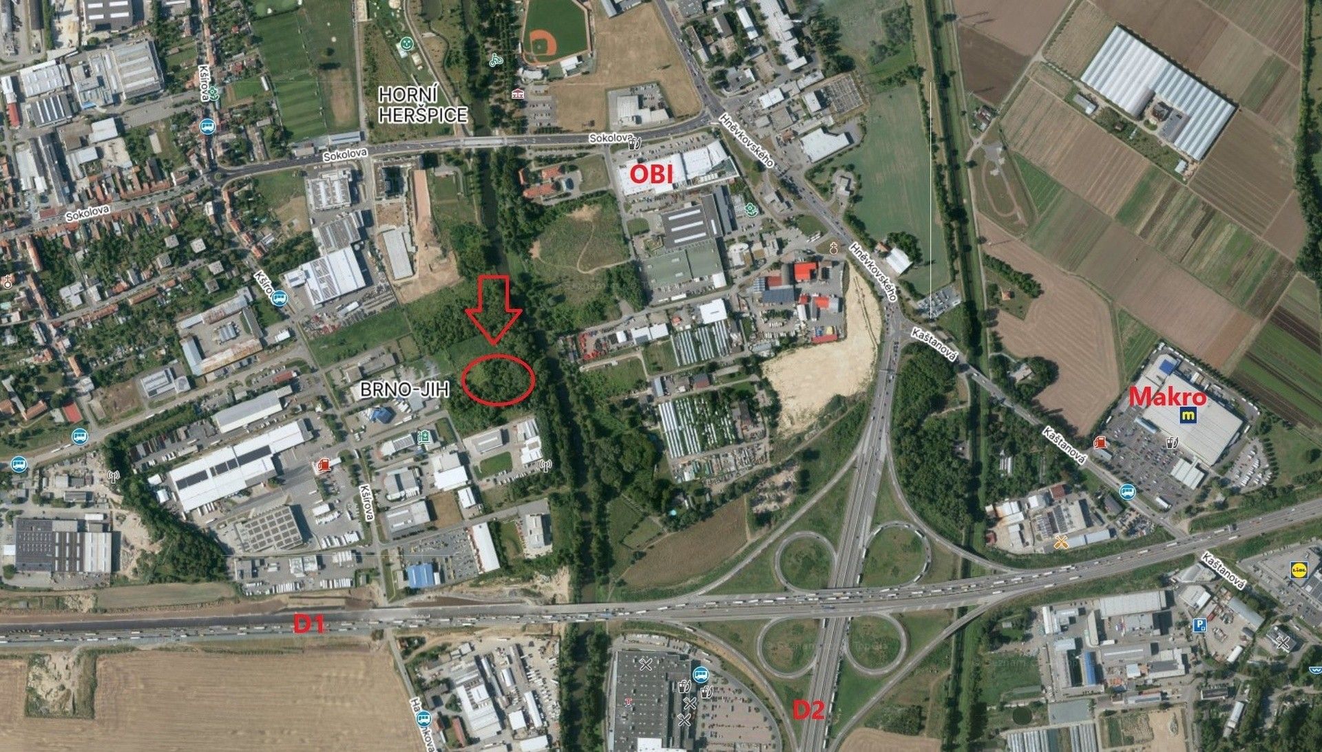 Prodej komerční pozemek - Kšírova, Brno