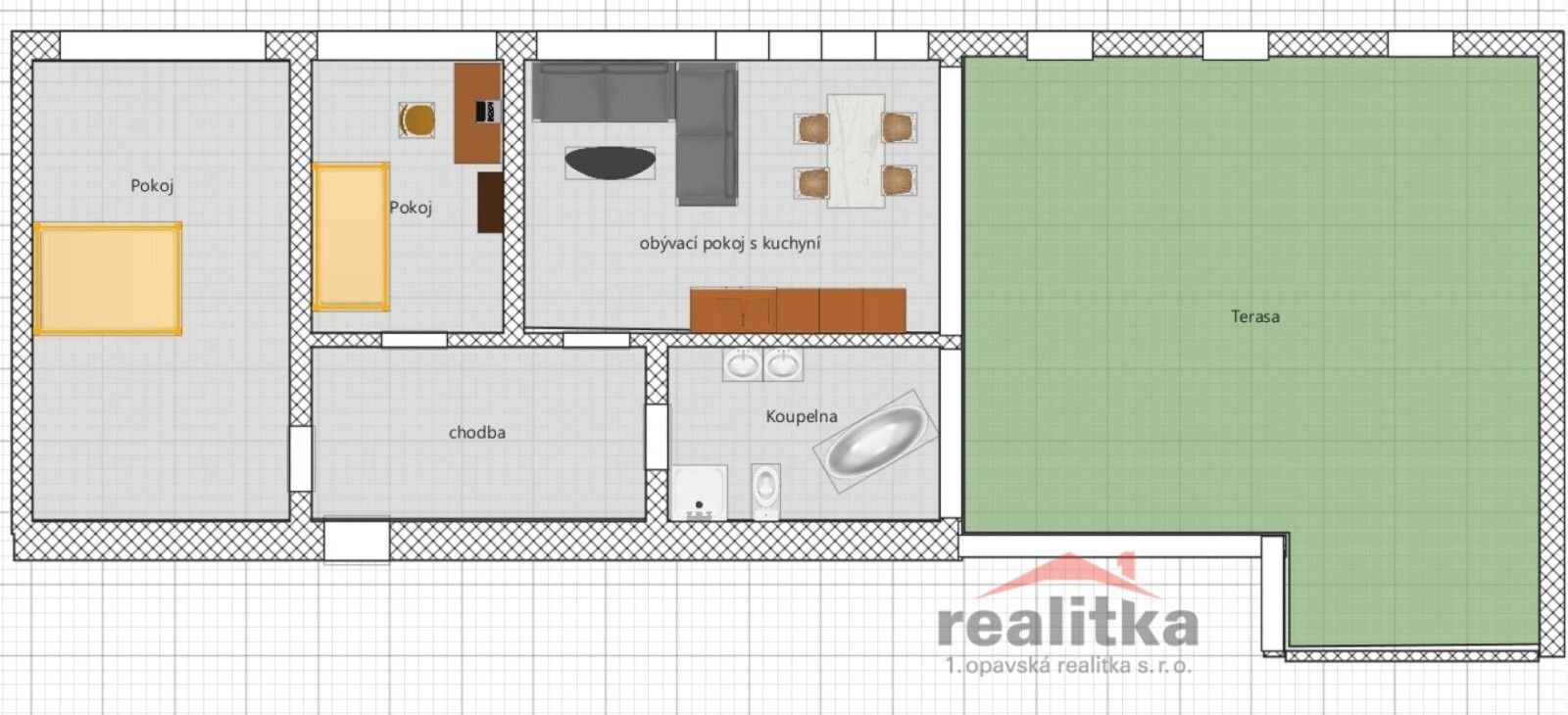 Byt 3+kk · 137 m² · Popská, Opava - 4