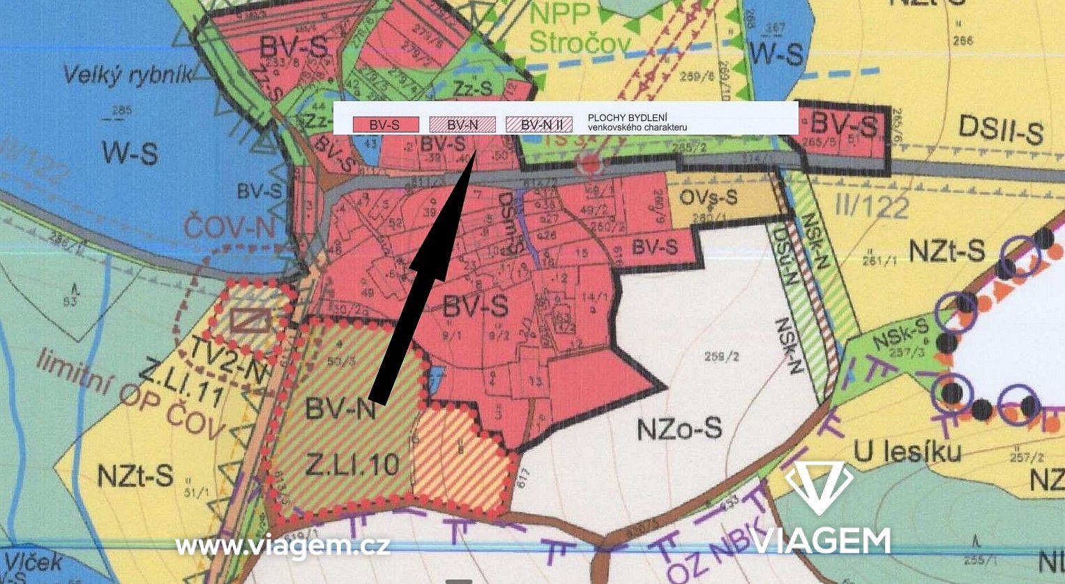 Prodej pozemek pro bydlení - Borotín, okres Tábor - 2