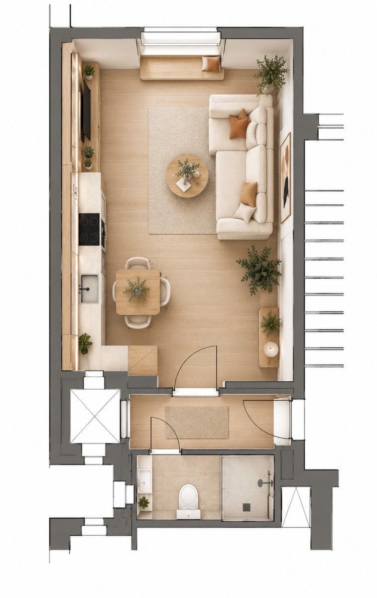 Byt 1+kk · 26 m² · Písecká, Praha - Vinohrady - 3